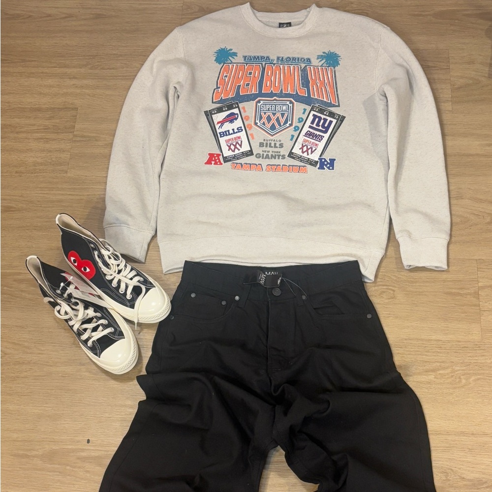 NFL Super Bowl XXV Crewneck Sweatshirt – Small